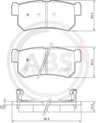 Koreastar KBPY-013 - Тормозные колодки, дисковые, комплект www.autospares.lv