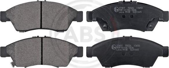 A.B.S. 37407 - Brake Pad Set, disc brake www.autospares.lv