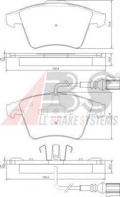 A.B.S. 37415 OE - Bremžu uzliku kompl., Disku bremzes www.autospares.lv