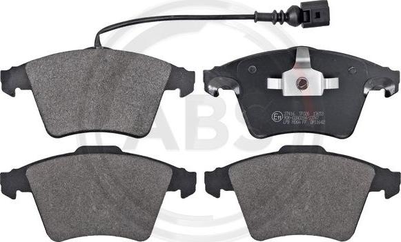 A.B.S. 37416 - Brake Pad Set, disc brake www.autospares.lv