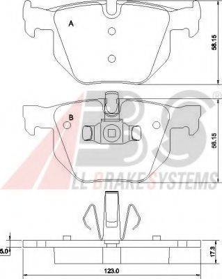 A.B.S. 37410 OE - Bremžu uzliku kompl., Disku bremzes www.autospares.lv