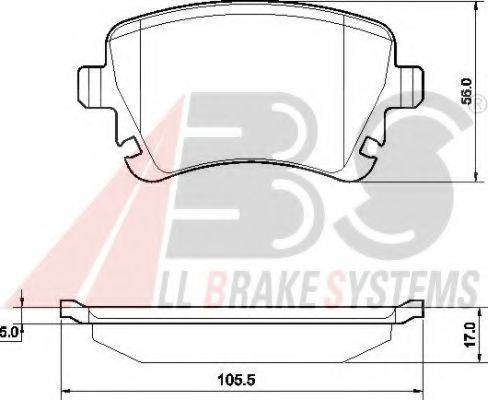 A.B.S. 37411 OE - Bremžu uzliku kompl., Disku bremzes www.autospares.lv