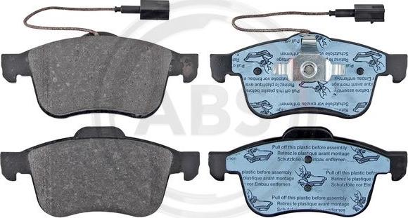 A.B.S. 37485 - Brake Pad Set, disc brake www.autospares.lv