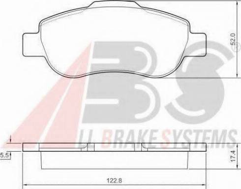 A.B.S. 37439 OE - Brake Pad Set, disc brake www.autospares.lv