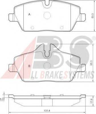 A.B.S. 37434 OE - Bremžu uzliku kompl., Disku bremzes www.autospares.lv