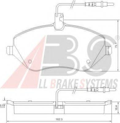 A.B.S. 37431 OE - Bremžu uzliku kompl., Disku bremzes www.autospares.lv