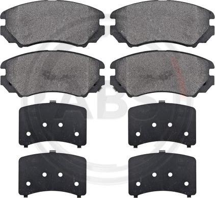 A.B.S. 37423 - Brake Pad Set, disc brake www.autospares.lv