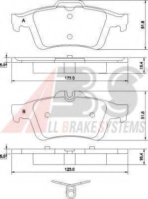 A.B.S. 37477 OE - Bremžu uzliku kompl., Disku bremzes autospares.lv