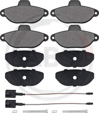 A.B.S. 37595 - Brake Pad Set, disc brake www.autospares.lv