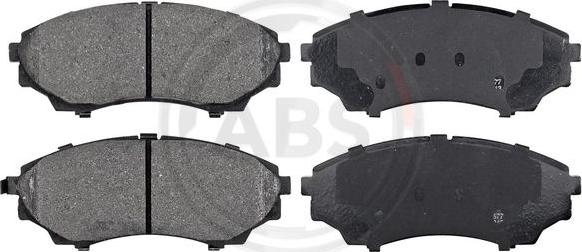 A.B.S. 37540 - Brake Pad Set, disc brake www.autospares.lv