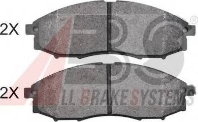 A.B.S. 37541 OE - Bremžu uzliku kompl., Disku bremzes www.autospares.lv