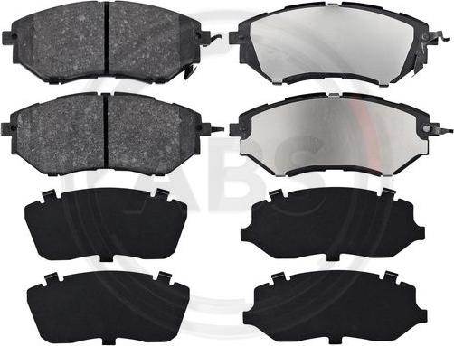 A.B.S. 37502 - Brake Pad Set, disc brake www.autospares.lv