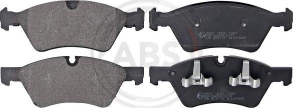 A.B.S. 37507 - Тормозные колодки, дисковые, комплект www.autospares.lv