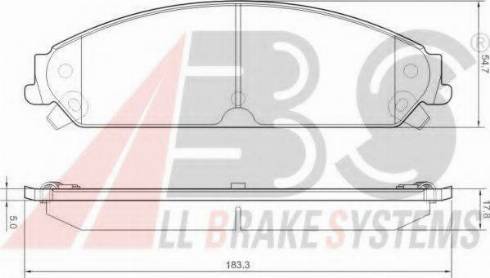 A.B.S. 37511 OE - Bremžu uzliku kompl., Disku bremzes www.autospares.lv