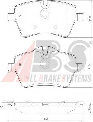 A.B.S. 37535 OE - Bremžu uzliku kompl., Disku bremzes www.autospares.lv