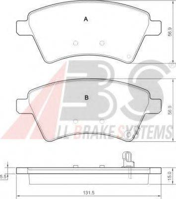 A.B.S. 37532 OE - Bremžu uzliku kompl., Disku bremzes www.autospares.lv