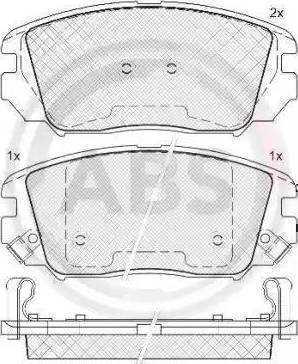 BOSCH 0 986 AB1 234 - Bremžu uzliku kompl., Disku bremzes autospares.lv