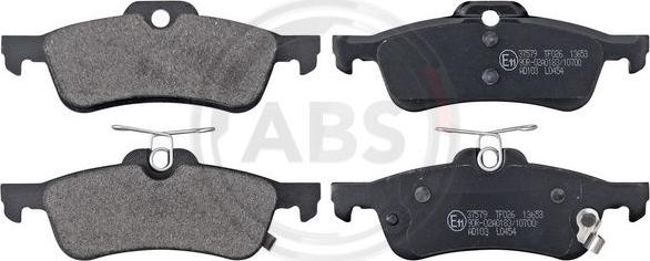 A.B.S. 37579 - Тормозные колодки, дисковые, комплект www.autospares.lv