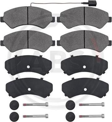 A.B.S. 37576 - Brake Pad Set, disc brake www.autospares.lv