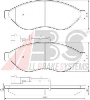 A.B.S. 37577 OE - Bremžu uzliku kompl., Disku bremzes www.autospares.lv