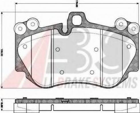 A.B.S. 37693 OE - Bremžu uzliku kompl., Disku bremzes www.autospares.lv