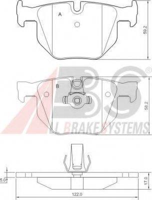 A.B.S. 37647 OE - Bremžu uzliku kompl., Disku bremzes www.autospares.lv