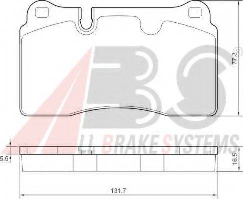 A.B.S. 37614 OE - Bremžu uzliku kompl., Disku bremzes www.autospares.lv