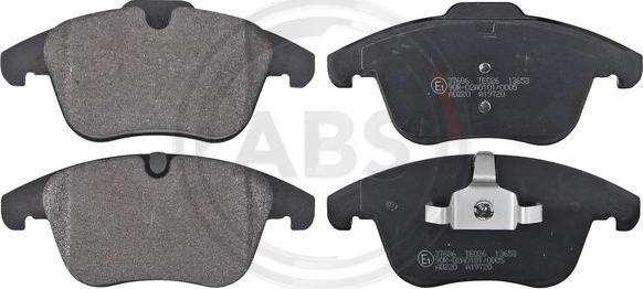 A.B.S. 37686 - Brake Pad Set, disc brake www.autospares.lv