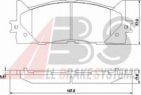 A.B.S. 37677 OE - Bremžu uzliku kompl., Disku bremzes www.autospares.lv