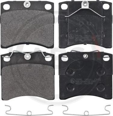 A.B.S. 37099 - Brake Pad Set, disc brake www.autospares.lv