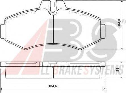 A.B.S. 37095 OE - Bremžu uzliku kompl., Disku bremzes www.autospares.lv