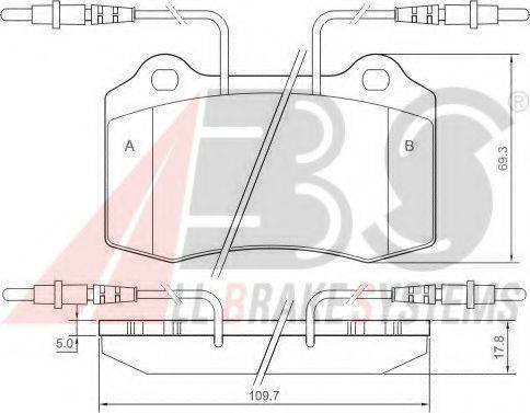 A.B.S. 37049 OE - Bremžu uzliku kompl., Disku bremzes www.autospares.lv