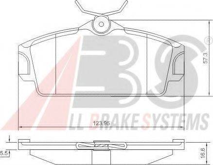 A.B.S. 37046 OE - Bremžu uzliku kompl., Disku bremzes autospares.lv