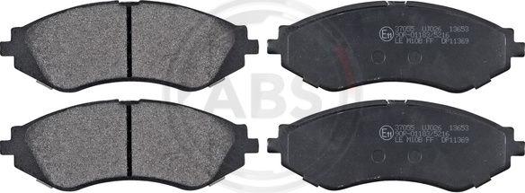 A.B.S. 37055 - Brake Pad Set, disc brake www.autospares.lv