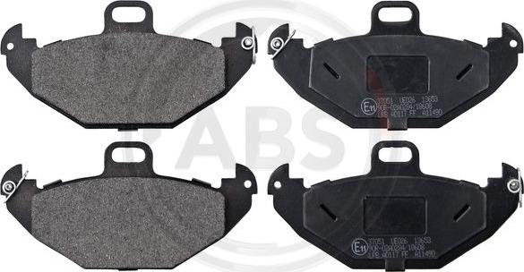 A.B.S. 37051 - Brake Pad Set, disc brake www.autospares.lv