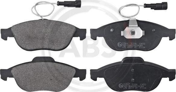 A.B.S. 37064 - Brake Pad Set, disc brake www.autospares.lv