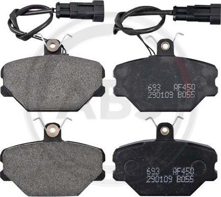 A.B.S. 37001 - Brake Pad Set, disc brake www.autospares.lv