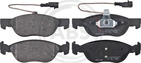 A.B.S. 37012 - Brake Pad Set, disc brake www.autospares.lv