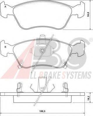 A.B.S. 37029 OE - Bremžu uzliku kompl., Disku bremzes www.autospares.lv