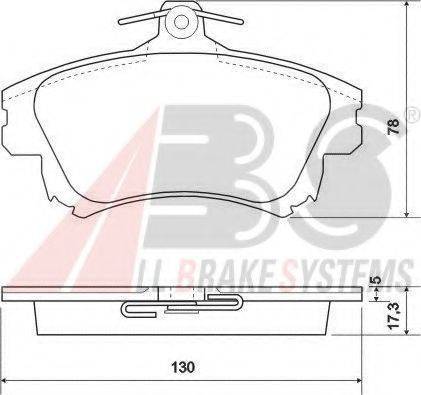 A.B.S. 37020 OE - Bremžu uzliku kompl., Disku bremzes autospares.lv