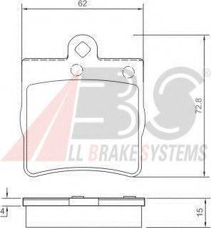 A.B.S. 37021 OE - Bremžu uzliku kompl., Disku bremzes www.autospares.lv