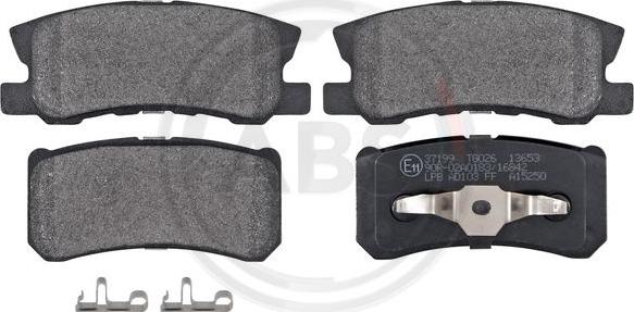 A.B.S. 37199 - Brake Pad Set, disc brake www.autospares.lv