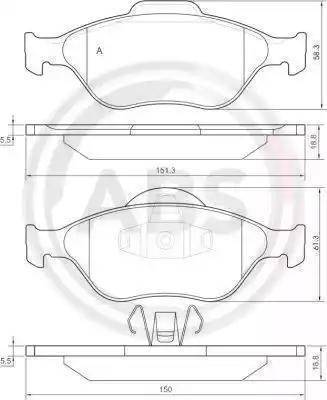 MK Kashiyama D3120 - Bremžu uzliku kompl., Disku bremzes www.autospares.lv