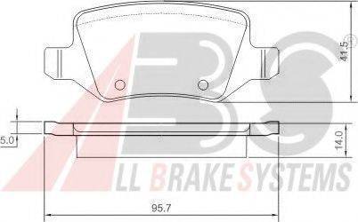 A.B.S. 37146 OE - Bremžu uzliku kompl., Disku bremzes www.autospares.lv