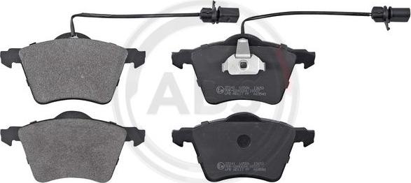 A.B.S. 37141 - Brake Pad Set, disc brake www.autospares.lv