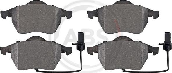 A.B.S. 37156 - Brake Pad Set, disc brake www.autospares.lv