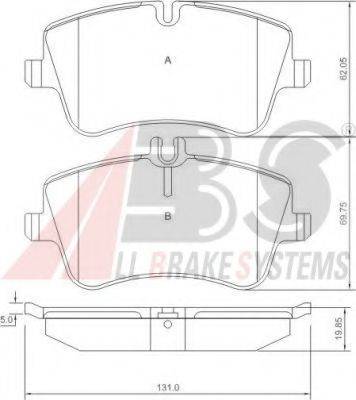 A.B.S. 37165 OE - Bremžu uzliku kompl., Disku bremzes www.autospares.lv