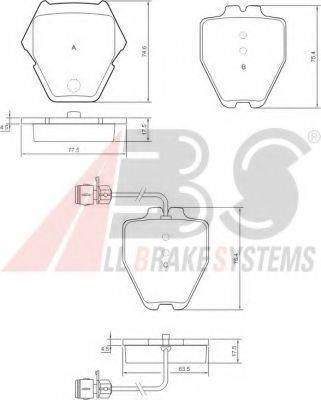 A.B.S. 37162 OE - Brake Pad Set, disc brake www.autospares.lv