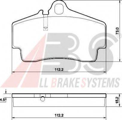 A.B.S. 37102 OE - Bremžu uzliku kompl., Disku bremzes www.autospares.lv