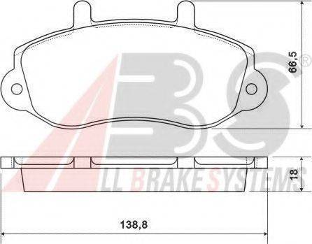 A.B.S. 37111 OE - Bremžu uzliku kompl., Disku bremzes www.autospares.lv